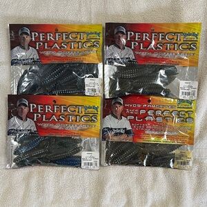 Perfect Plastics Fishing Baits - Black and Blue